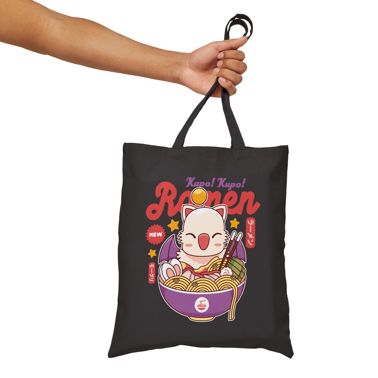 Moogle Kupo Ramen Canvas Tote Bag