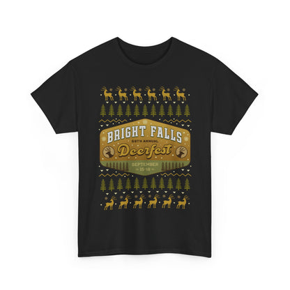 Deerfest Bright Falls Ugly Sweater Unisex T-Shirt