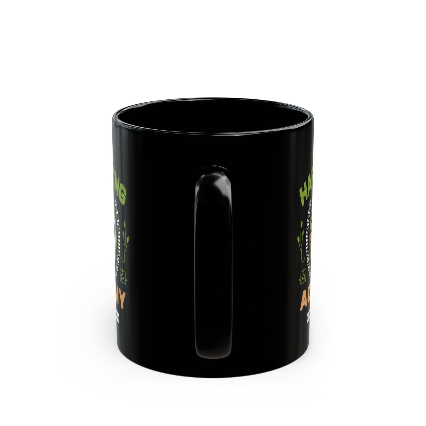 Kawaii Harvesting Academy Black Mug